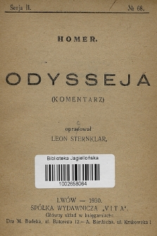 Homer - Odysseja : (komentarz) : dokładne streszczenie i charakterystyka osób