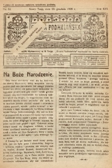 Gazeta Podhalańska. 1928, nr 52