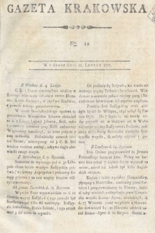 Gazeta Krakowska. 1807 , nr 12