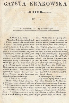 Gazeta Krakowska. 1807 , nr 13