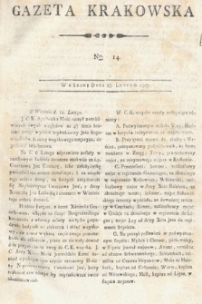 Gazeta Krakowska. 1807 , nr 14