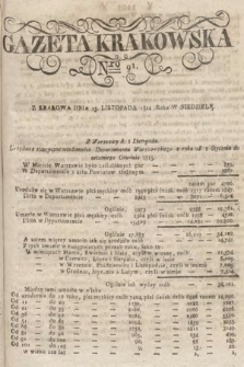 Gazeta Krakowska. 1814, nr 91
