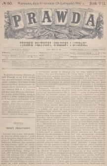 Prawda : tygodnik polityczny, społeczny i literacki. 1887, nr 50