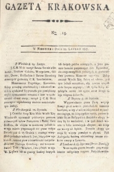 Gazeta Krakowska. 1807 , nr 15