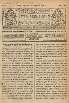 Gazeta Podhalańska. 1929, nr 5