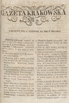 Gazeta Krakowska. 1814, nr 93