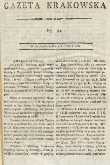 Gazeta Krakowska. 1806, nr 54