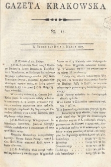 Gazeta Krakowska. 1807 , nr 17