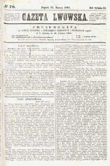 Gazeta Lwowska. 1864, nr 70