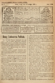 Gazeta Podhalańska. 1929, nr 7