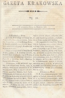 Gazeta Krakowska. 1807 , nr 20