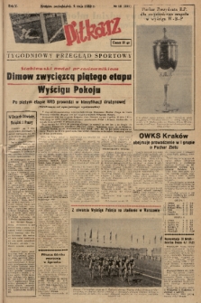 Piłkarz : tygodniowy przegląd sportowy. R. 5, 1952, nr 18