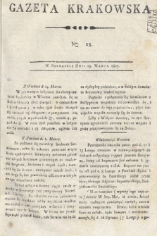 Gazeta Krakowska. 1807 , nr 23