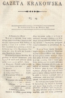 Gazeta Krakowska. 1807 , nr 25