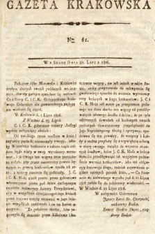 Gazeta Krakowska. 1806, nr 61