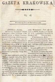 Gazeta Krakowska. 1807 , nr 28