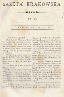 Gazeta Krakowska. 1807 , nr 29