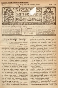 Gazeta Podhalańska. 1929, nr 18