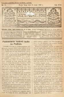 Gazeta Podhalańska. 1929, nr 21