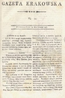 Gazeta Krakowska. 1807 , nr 34