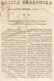 Gazeta Krakowska. 1806, nr 67