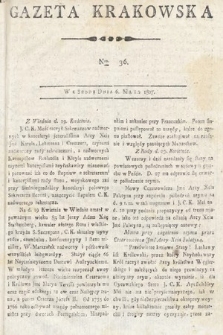 Gazeta Krakowska. 1807 , nr 36