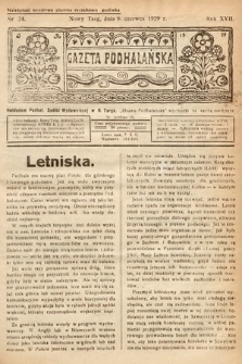 Gazeta Podhalańska. 1929, nr 24
