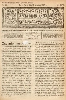 Gazeta Podhalańska. 1929, nr 25