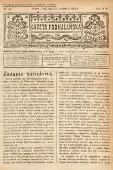 Gazeta Podhalańska. 1929, nr 26