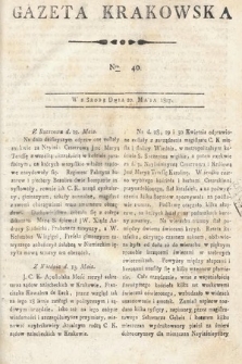 Gazeta Krakowska. 1807 , nr 40