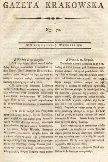 Gazeta Krakowska. 1806, nr 72