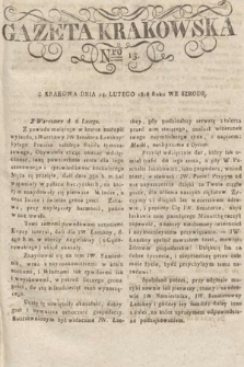 Gazeta Krakowska. 1816, nr 13
