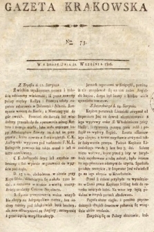 Gazeta Krakowska. 1806, nr 73