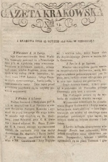 Gazeta Krakowska. 1816, nr 14