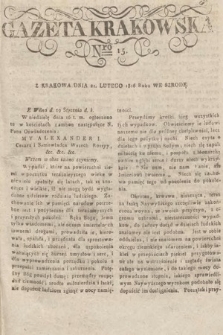 Gazeta Krakowska. 1816, nr 15