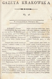 Gazeta Krakowska. 1807 , nr 46