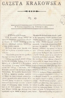 Gazeta Krakowska. 1807 , nr 47