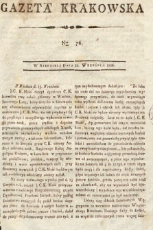 Gazeta Krakowska. 1806, nr 76