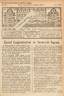 Gazeta Podhalańska. 1929, nr 35