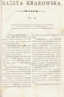 Gazeta Krakowska. 1807 , nr 48