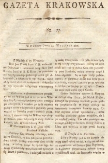 Gazeta Krakowska. 1806, nr 77