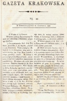 Gazeta Krakowska. 1807 , nr 49