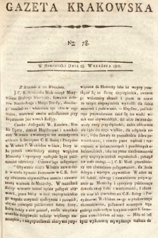 Gazeta Krakowska. 1806, nr 78