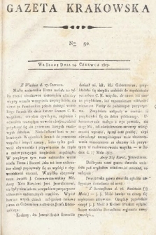 Gazeta Krakowska. 1807 , nr 50