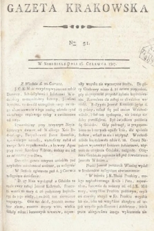 Gazeta Krakowska. 1807 , nr 51