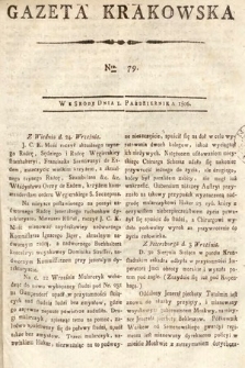 Gazeta Krakowska. 1806, nr 79