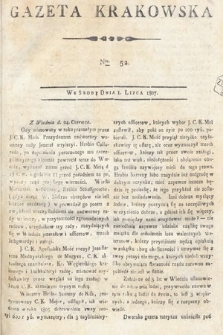 Gazeta Krakowska. 1807 , nr 52