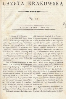 Gazeta Krakowska. 1807 , nr 53