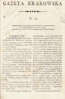 Gazeta Krakowska. 1807 , nr 54