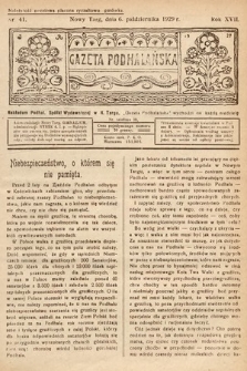 Gazeta Podhalańska. 1929, nr 41